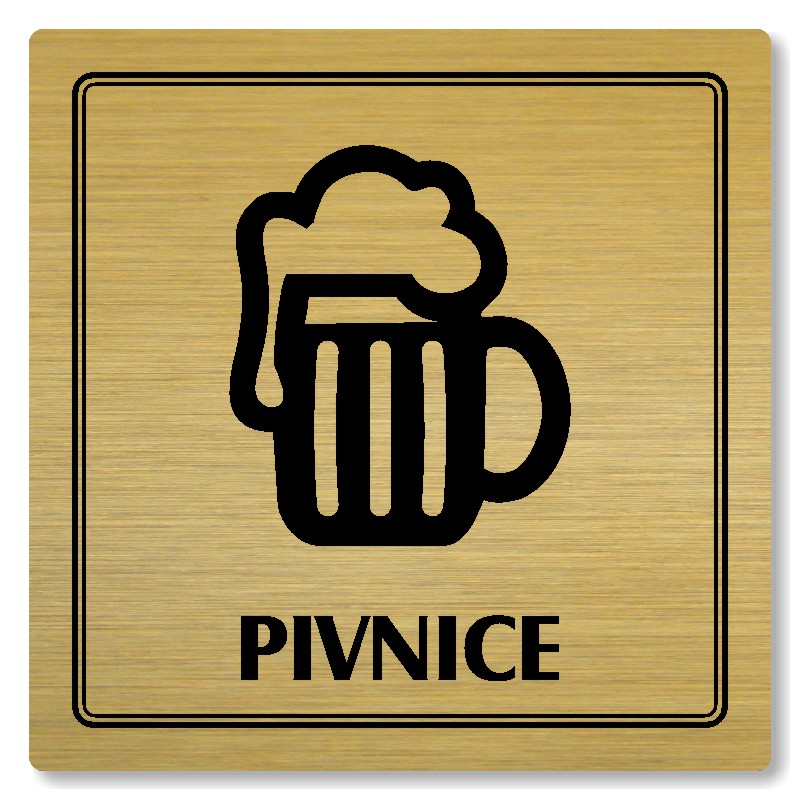Pivnice, 100x100mm, zlatá, Utah